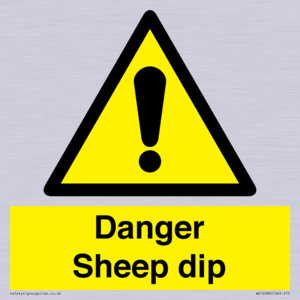 Danger Sheep dip